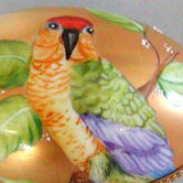 Parrot over gold