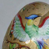 Paradise bird over gold