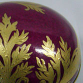 Puce and gold
