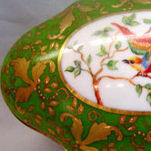 Gold leaves Sevres pattern and birds