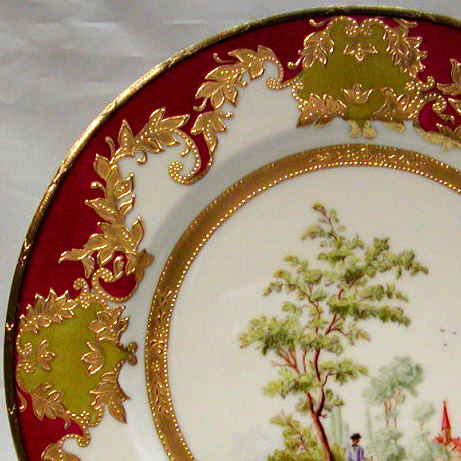 Meissen landscape with figure