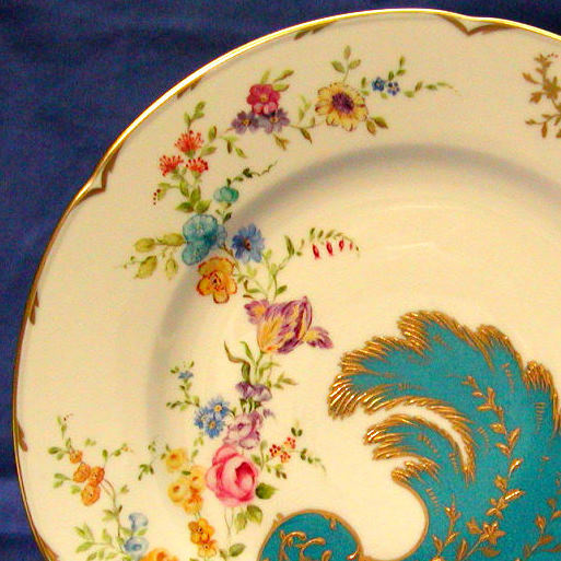 Vincennes bleu celeste plate