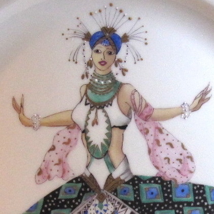 Bakst inspired charger plate