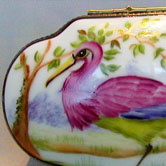 Heron on Landscape with French garden