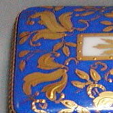 Gold leaves Sevres pattern
