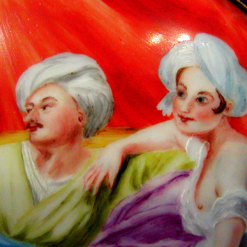 Orientalist scene Harem under a tent