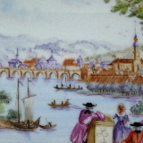 Limoges box, Meissen style landscape